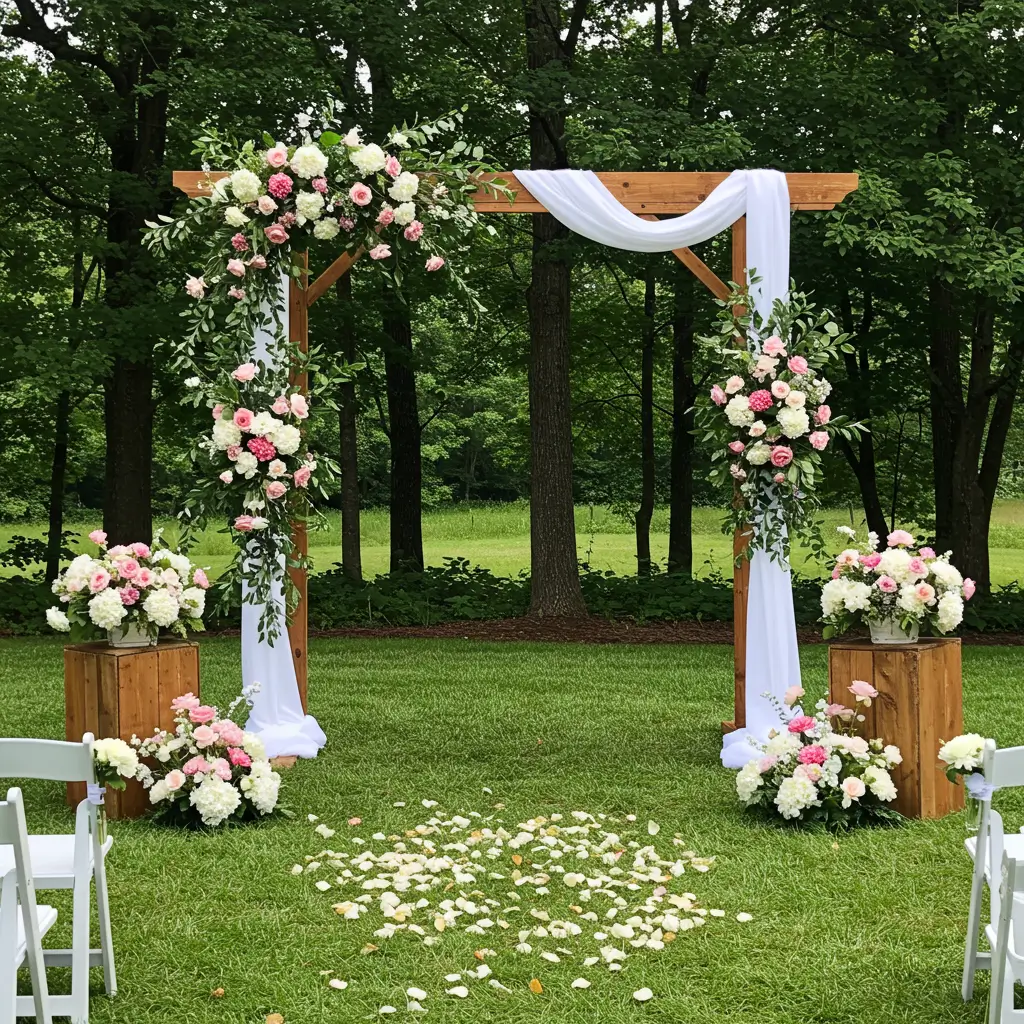 outdoor wedding ideas alter
