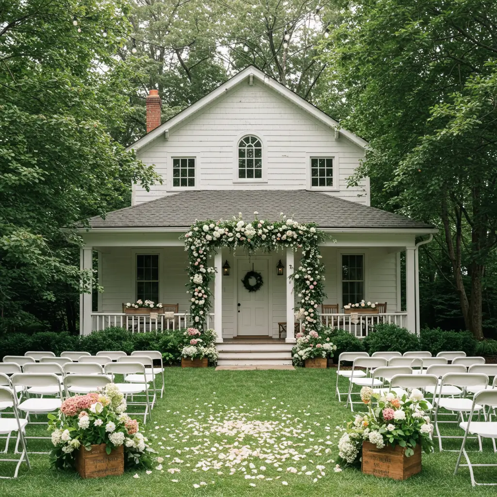 outdoor wedding ideas at home