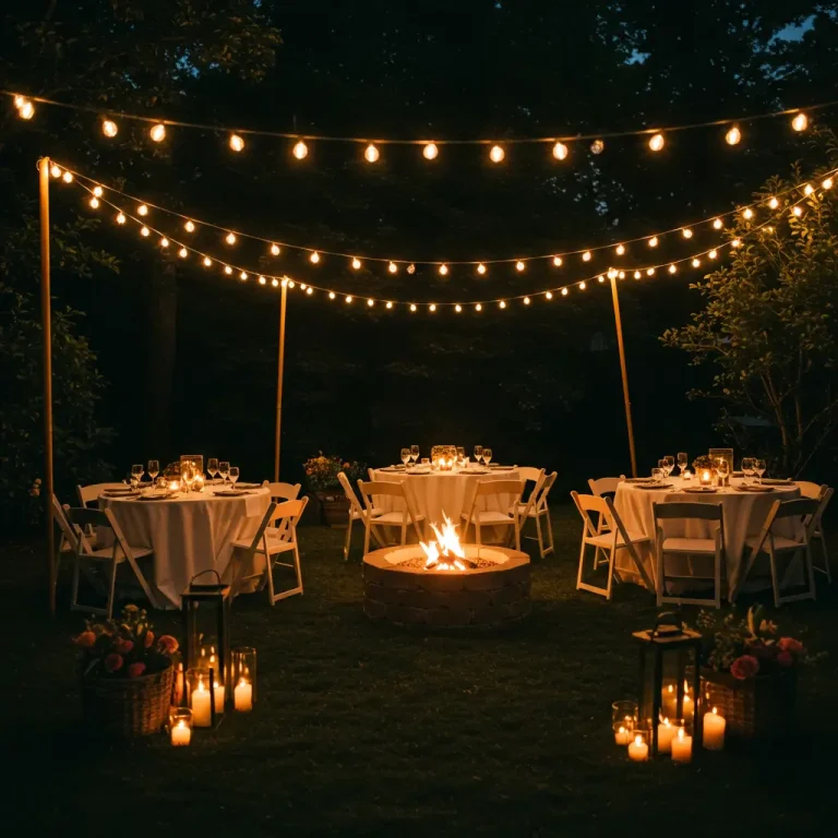 outdoor wedding ideas at night