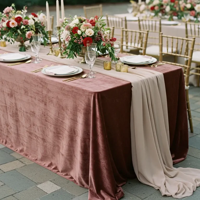wedding table cloth ideas