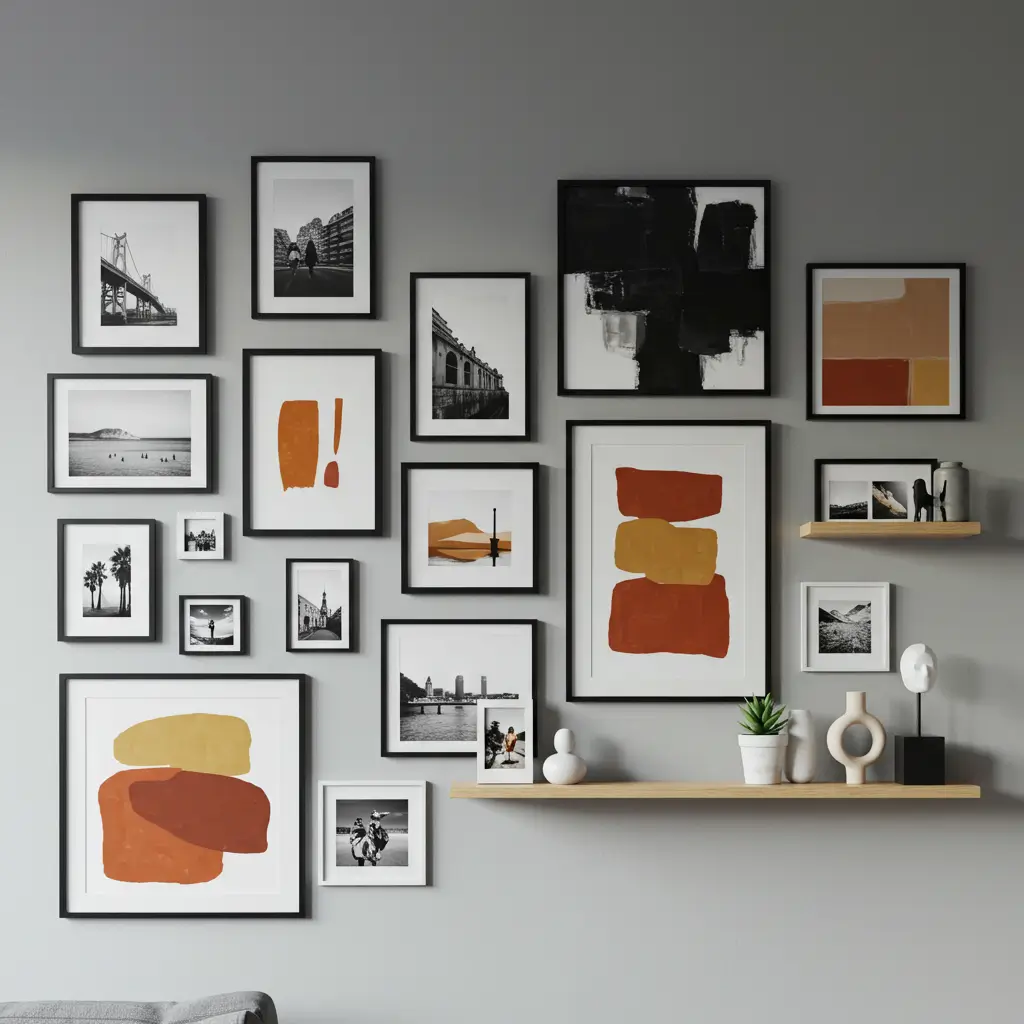 6. Wall Décor Without Going Overboard