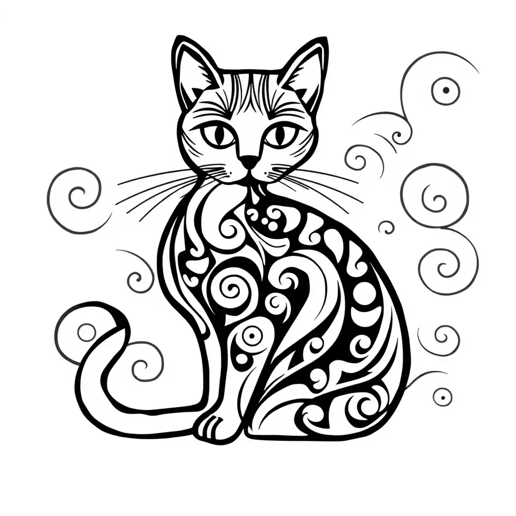 Creative Cat Coloring Pages for Craft Activities - Creative Color Sheets