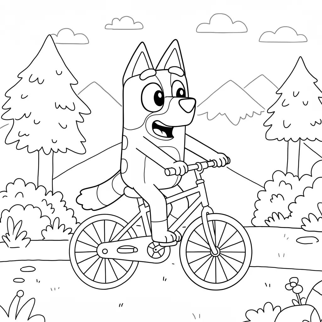 Bluey Coloring Pages for Kid Fun Activities - Creative Color Sheets