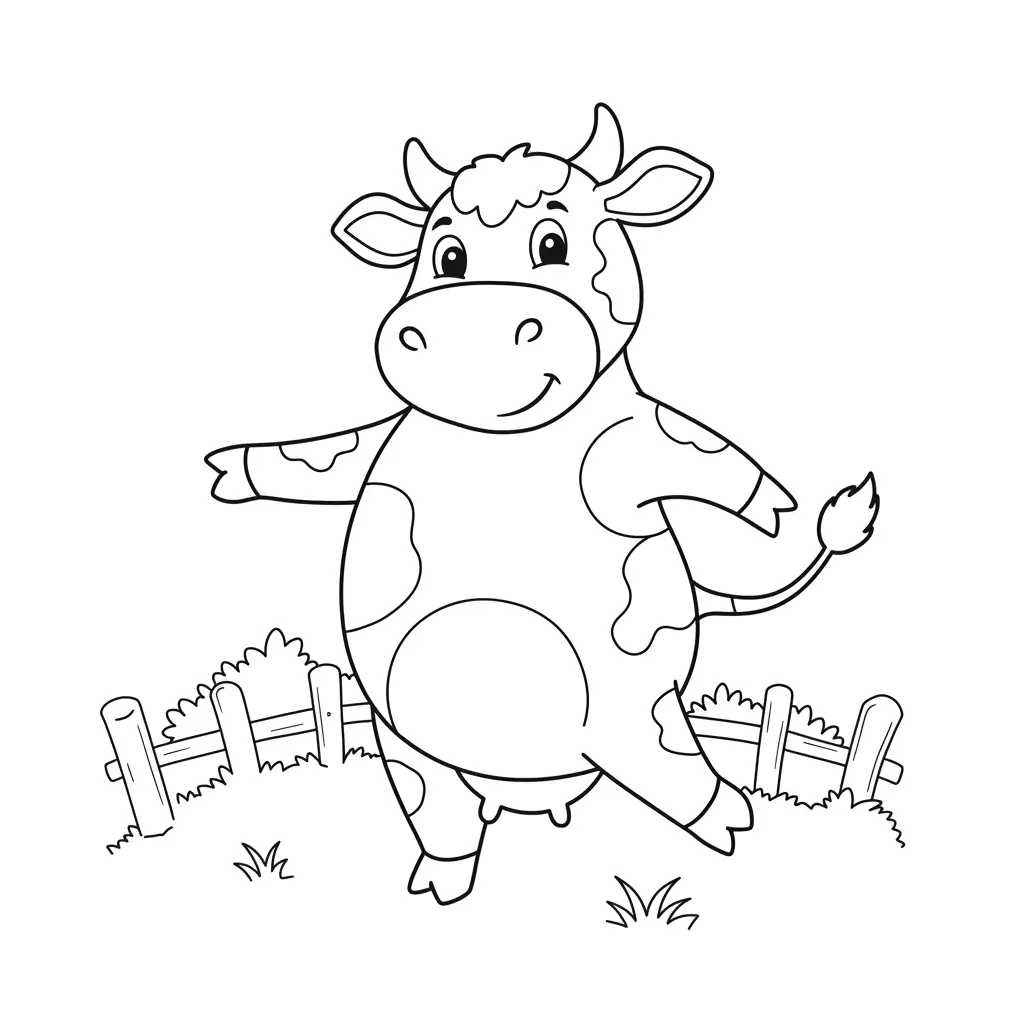 Fun and Printable Cow Coloring Pages for Preschoolers - Creative Color ...