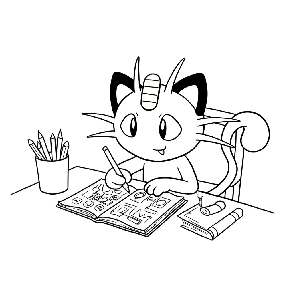 Back to School Pokémon Coloring Pages For Kids - Creative Color Sheets