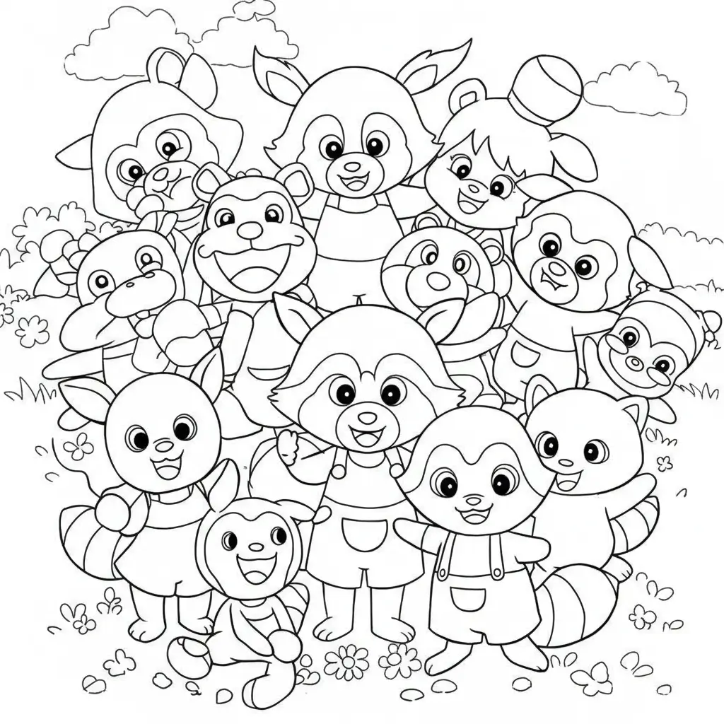 Kawaii Pochacco Coloring Pages for Creative Fun - Creative Color Sheets
