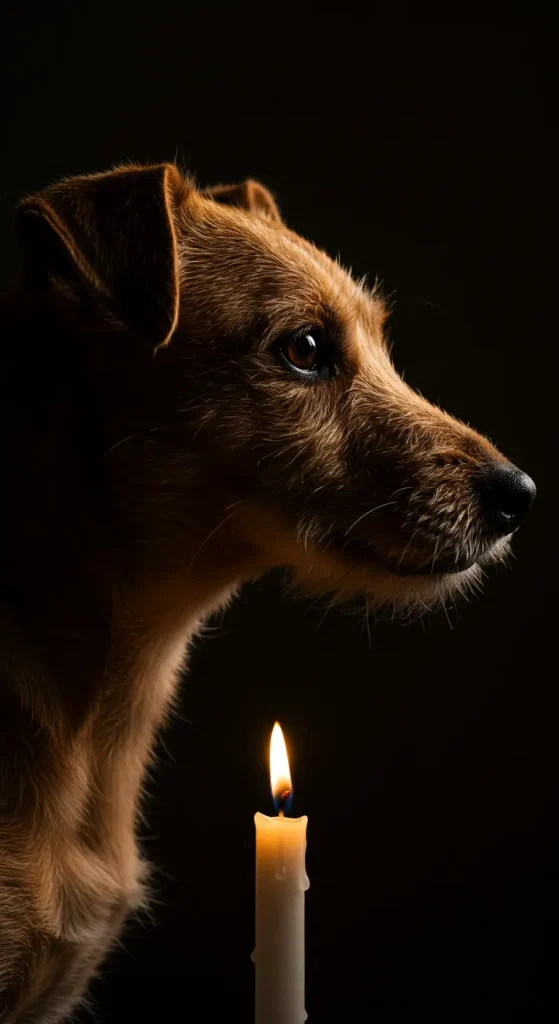 Candlelit Terrier Profile