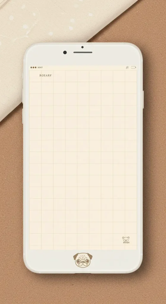 Cream Grid Planner