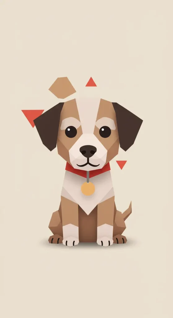 Geometric Shapes Pup