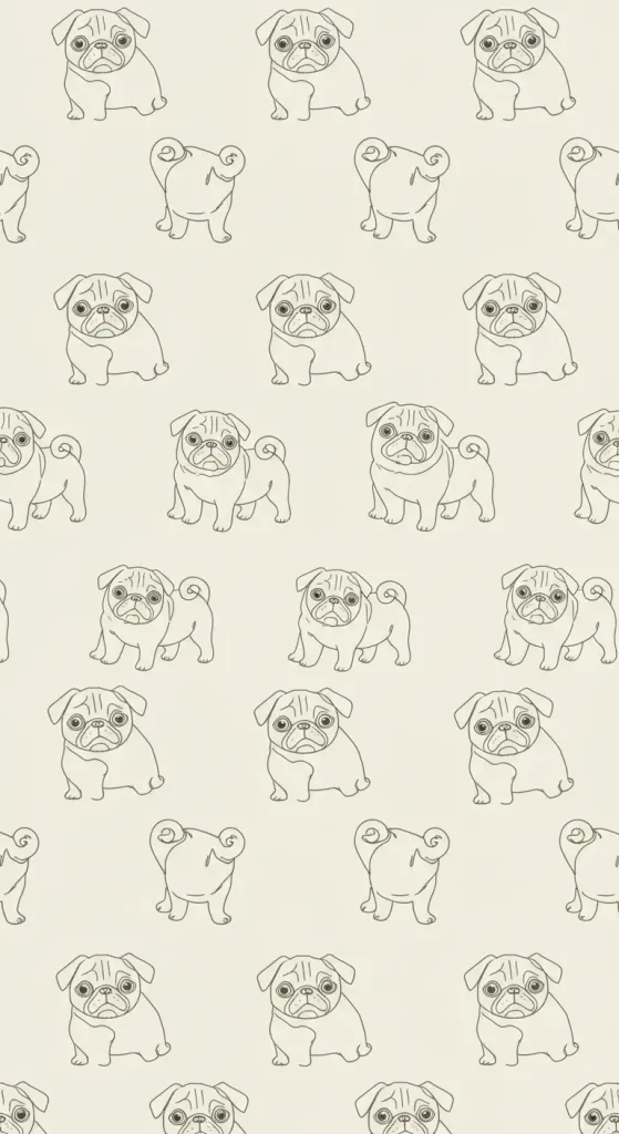 Minimal Line Art Repeat