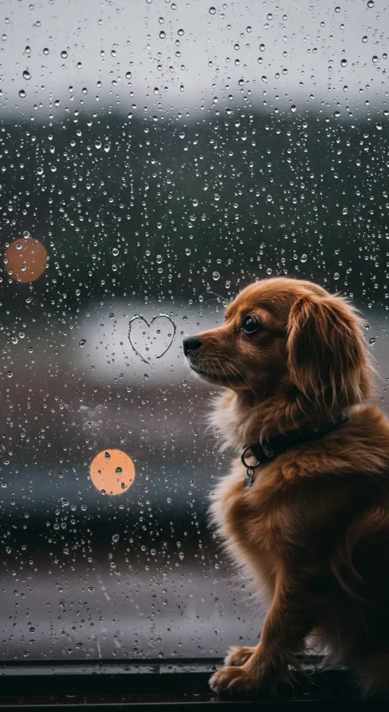 Rainy Window Pup