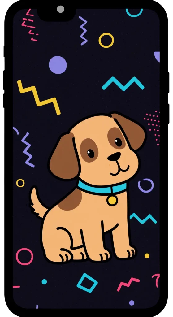 Retro Memphis Pup
