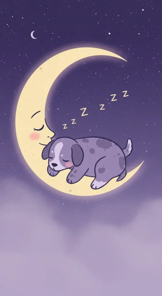 Sleepy Moon Pup