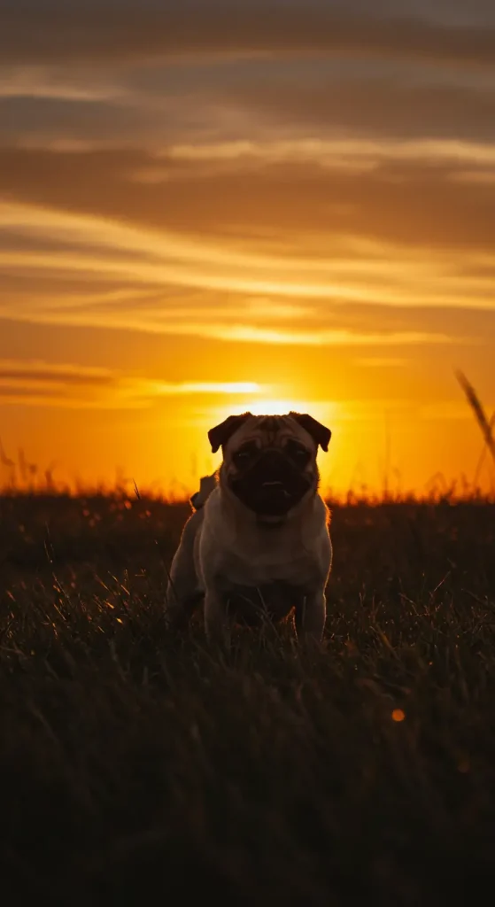 Sunset Field Silhouette