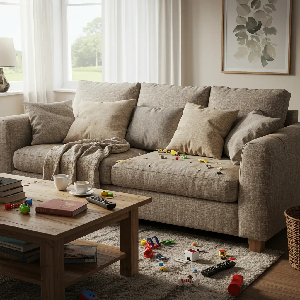 how to clean a fabric couch