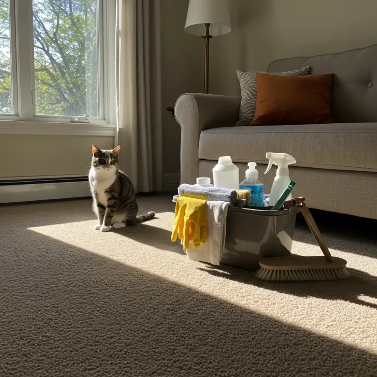 how to clean cat pee out of carpet