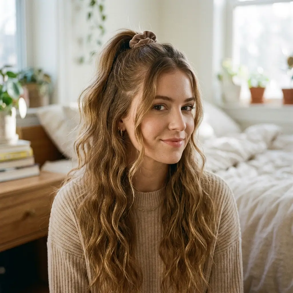 3 Mini Half Up Ponytail