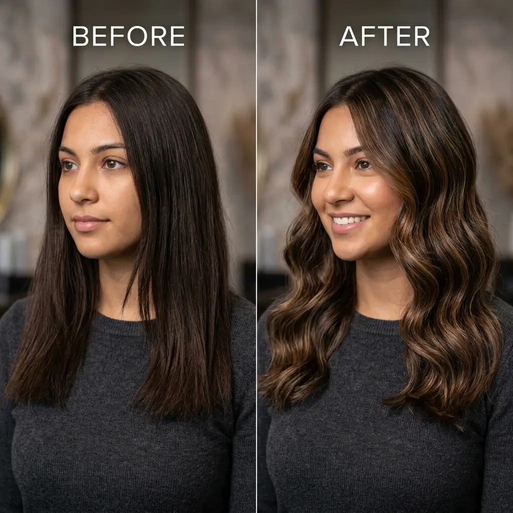 Adding dimension to dark brown hair color takes it from pretty to genuinely stunning