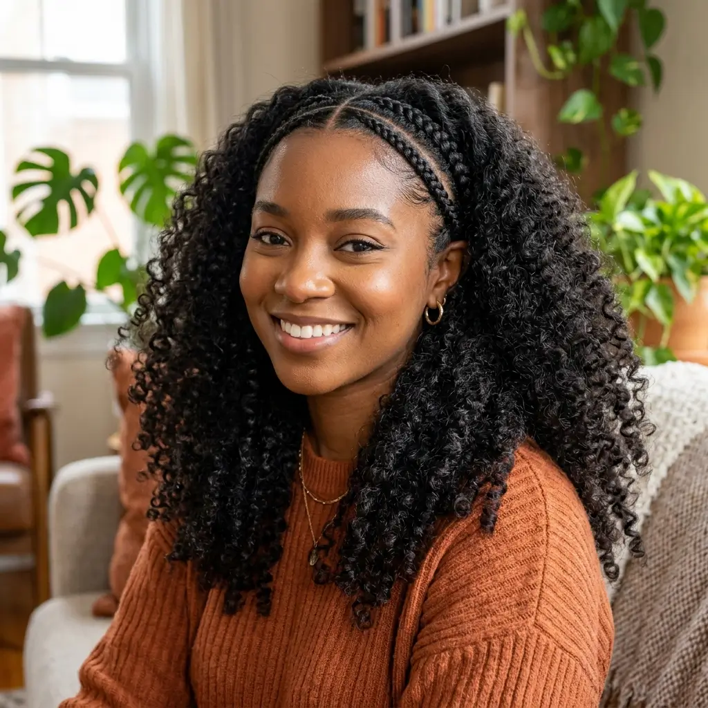 Braided Front Curls