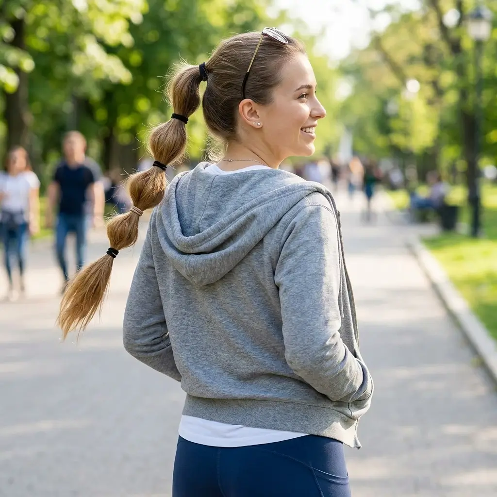 Bubble Ponytail Style