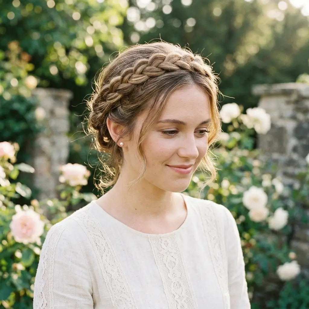  Crown Braid Style