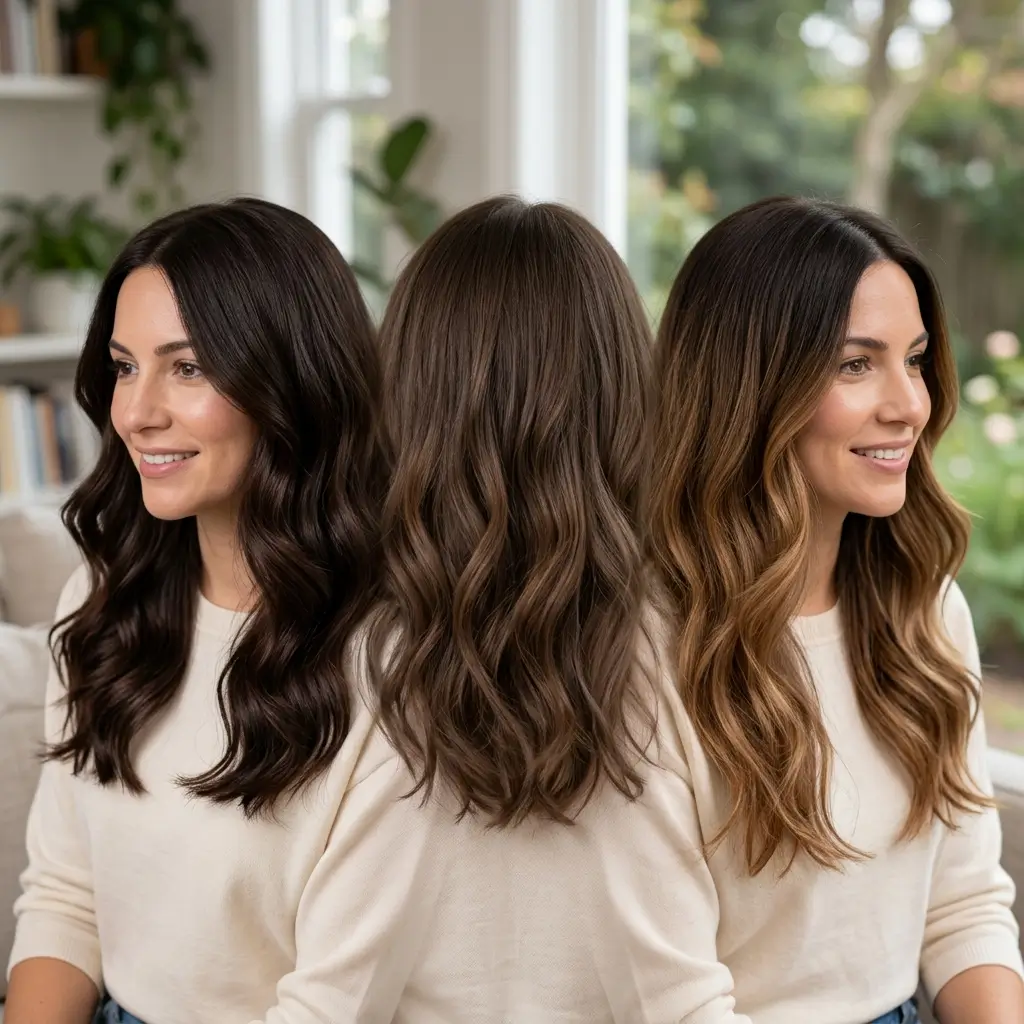 Dark brown hair color fades gracefully and that is genuinely one of its best qualities