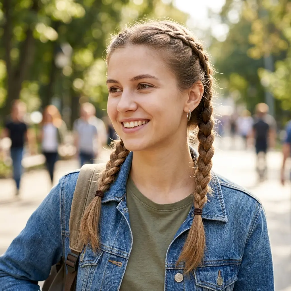 Double Braids Style
