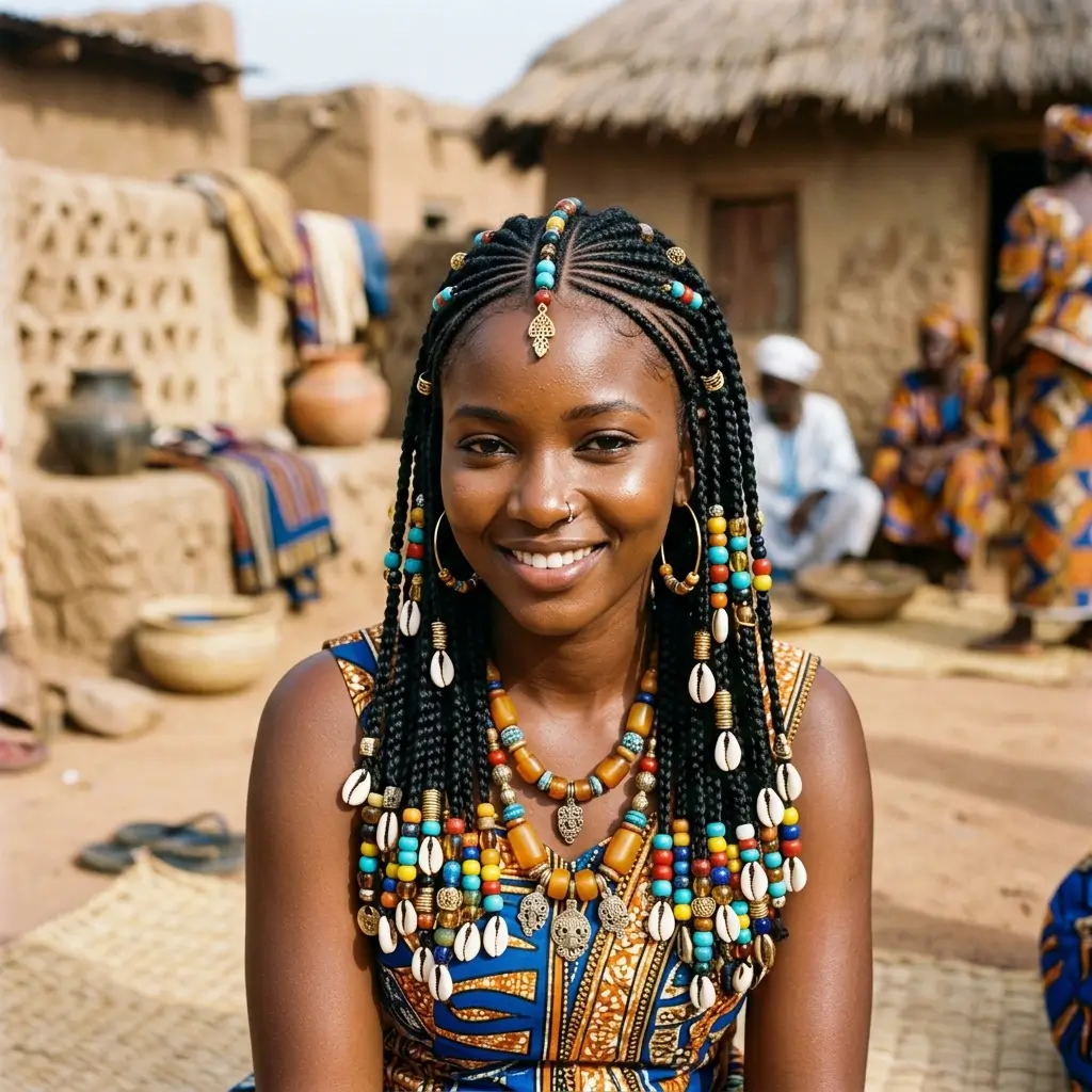Fulani Braids with Accessories
