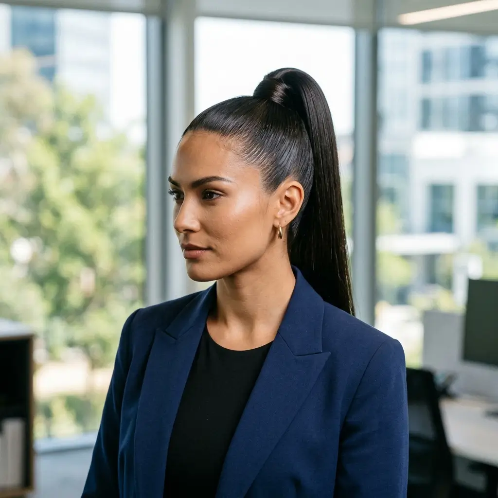 High Sleek Ponytail