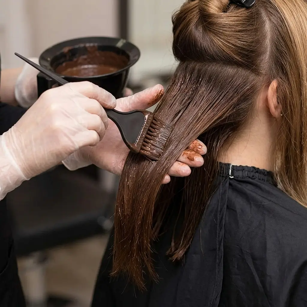 How dark brown hair color is professionally applied and why technique matters