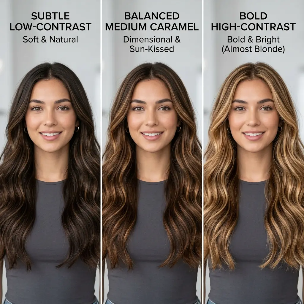 How light to go with caramel on dark brown hair the sweet spot explained