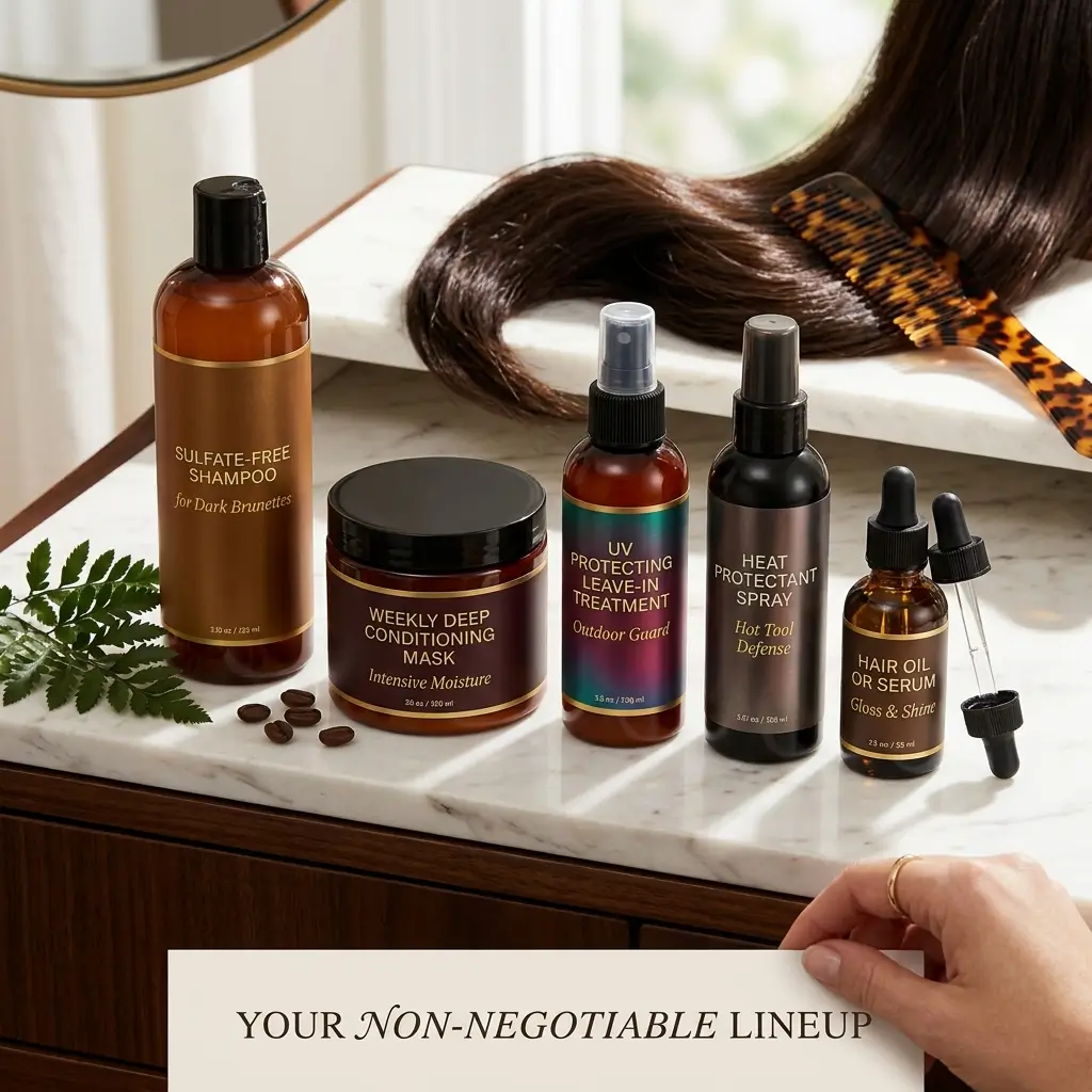 How to style dark brown hair color so the depth and richness really show