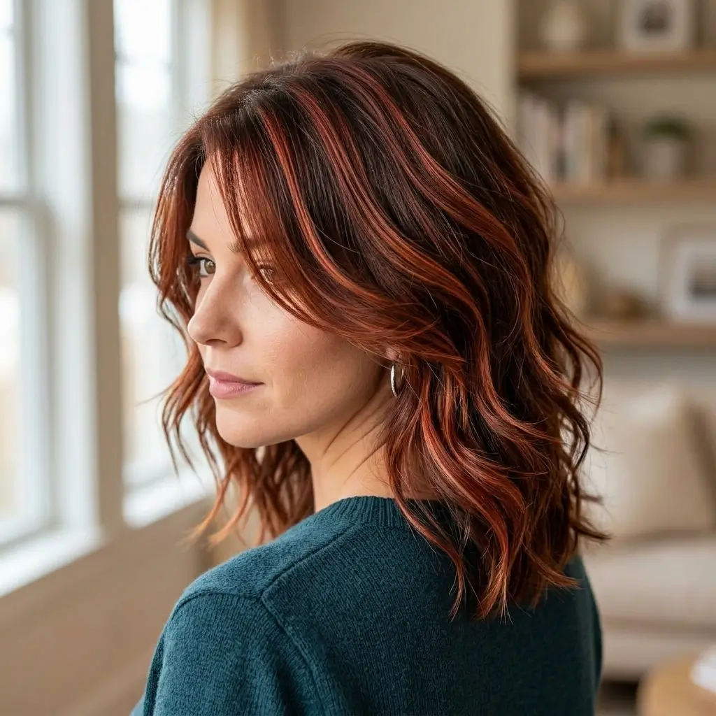 Layered Red Highlights