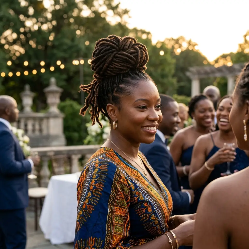 Locs Updo