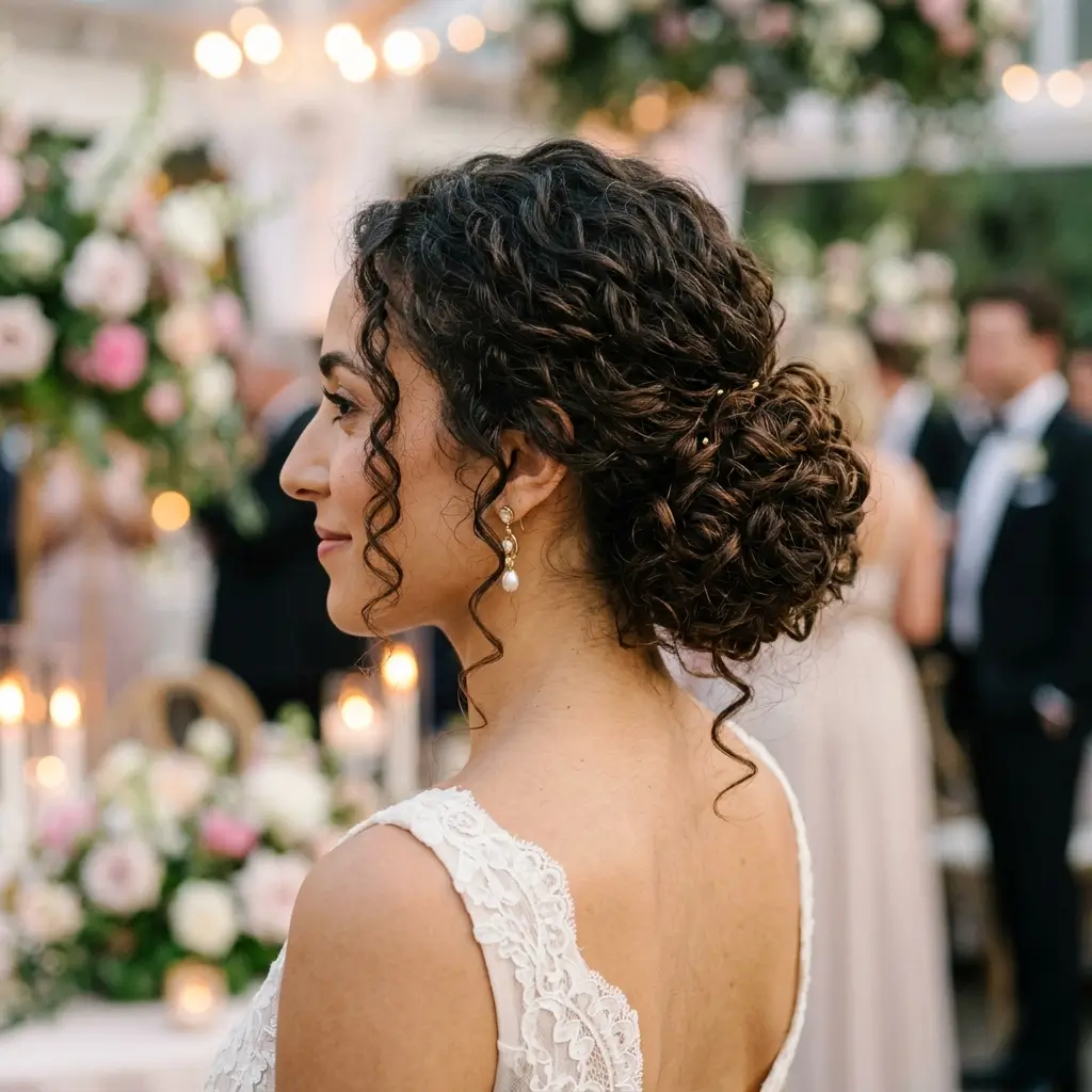 Low Curly Bun