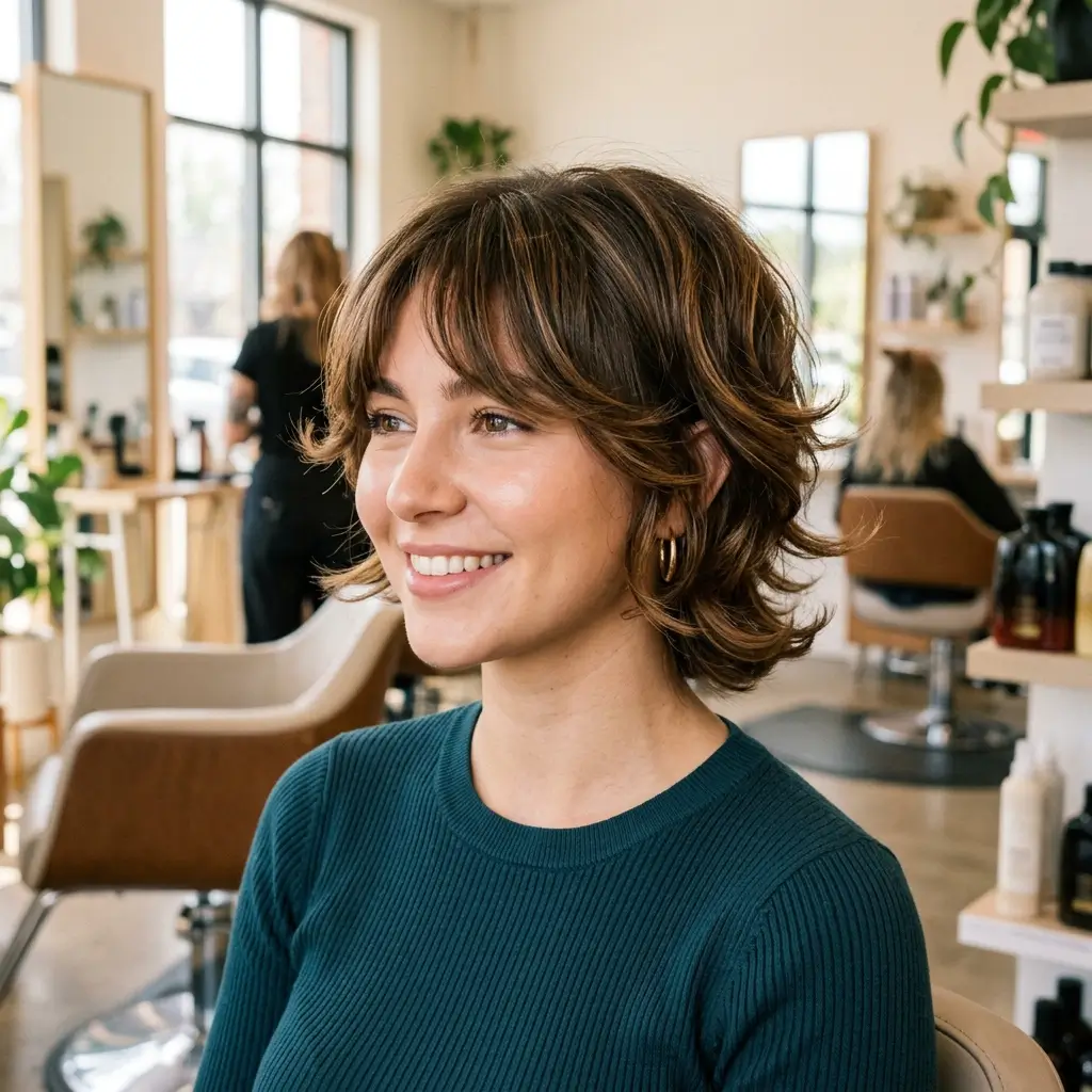 Short Butterfly Cut with Flipped Ends