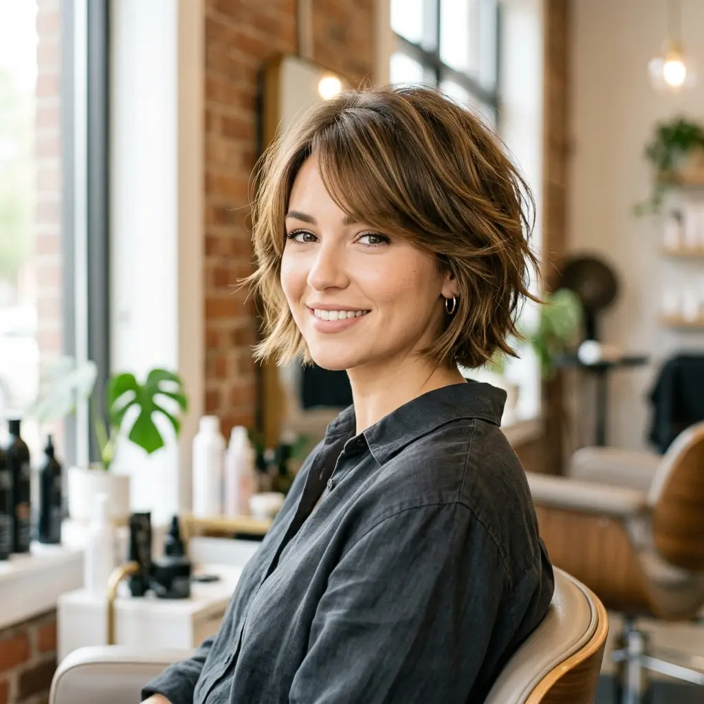 Short Layered Bob