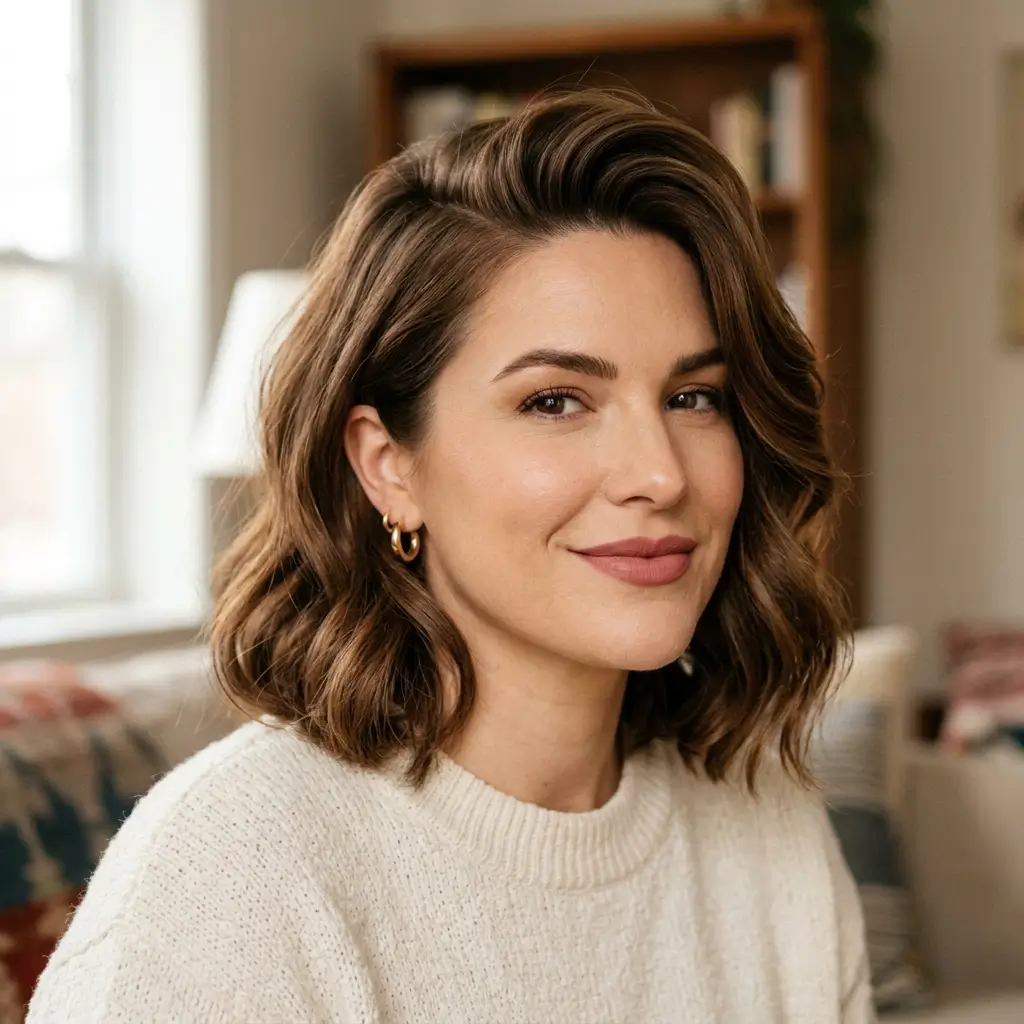 Side Part Korean Style
