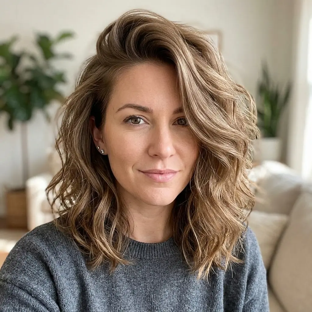 Side Part Volume Look