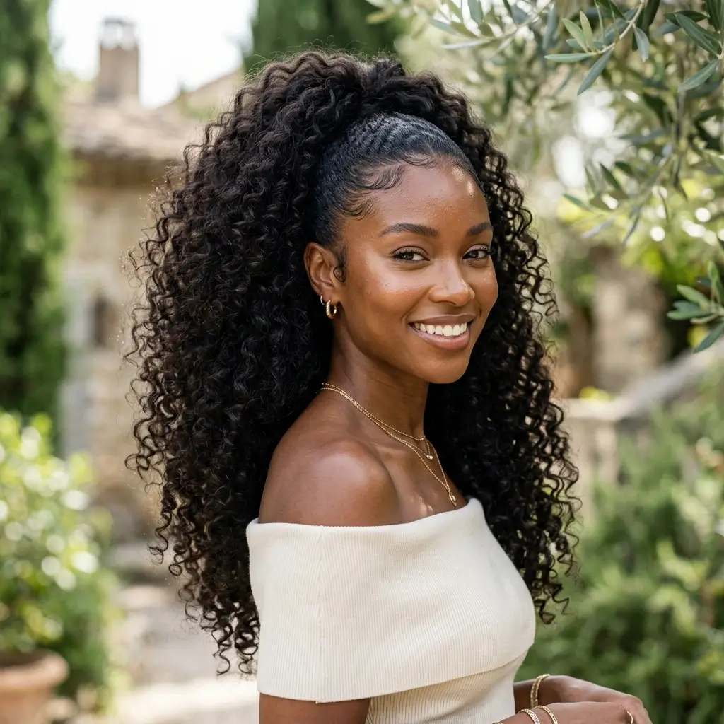 The Curly Ponytail