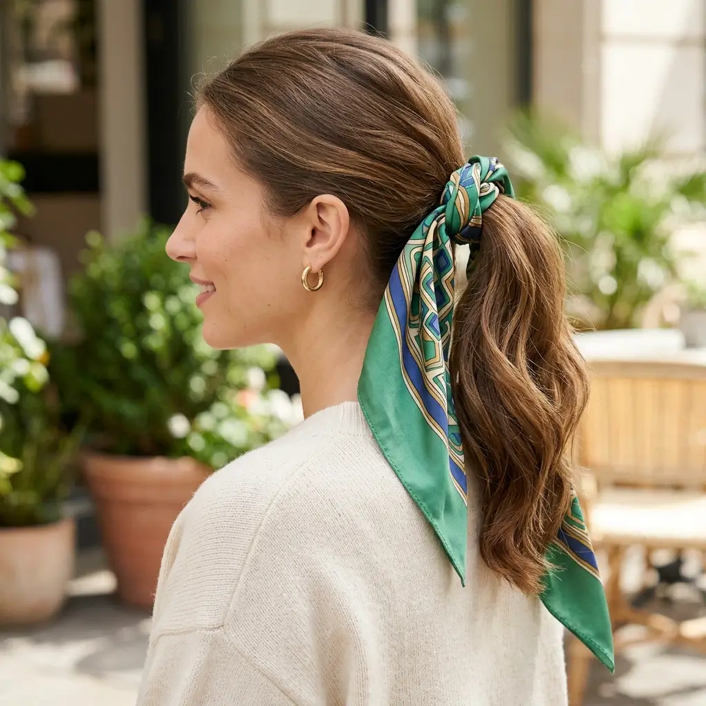 The Scarf Ponytail