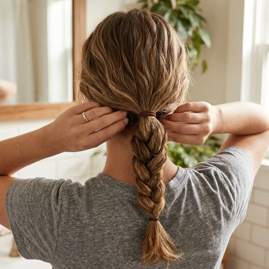 The Twisted Rope Ponytail