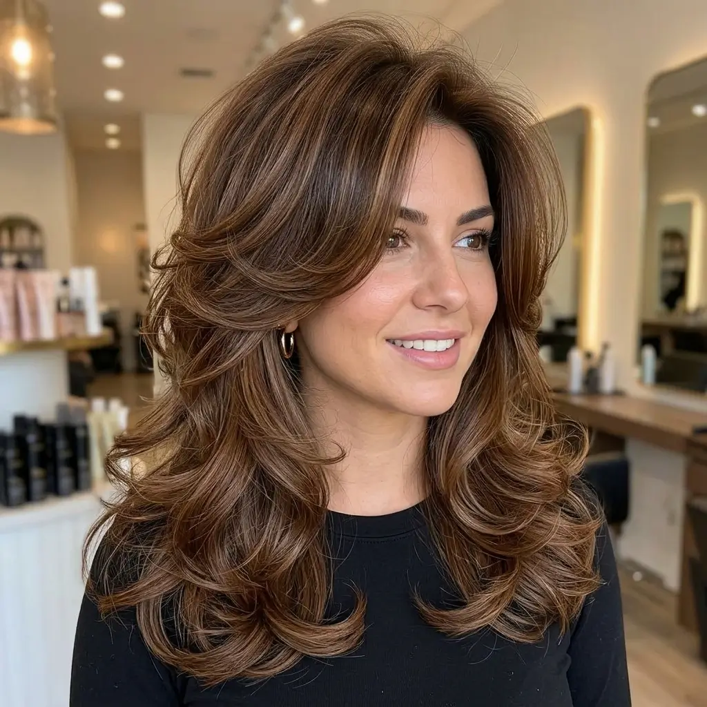 Voluminous Blowout Butterfly Cut