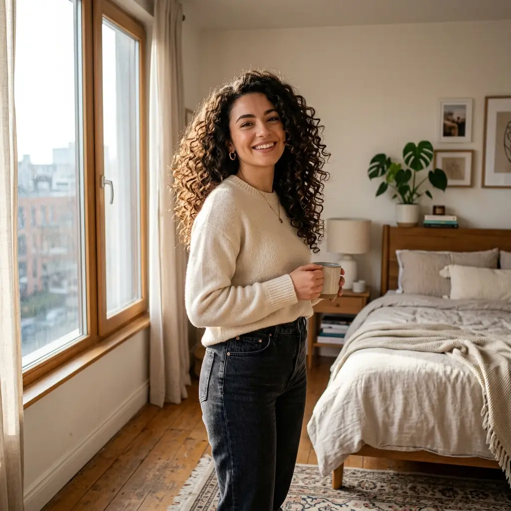 Voluminous Diffused Curls