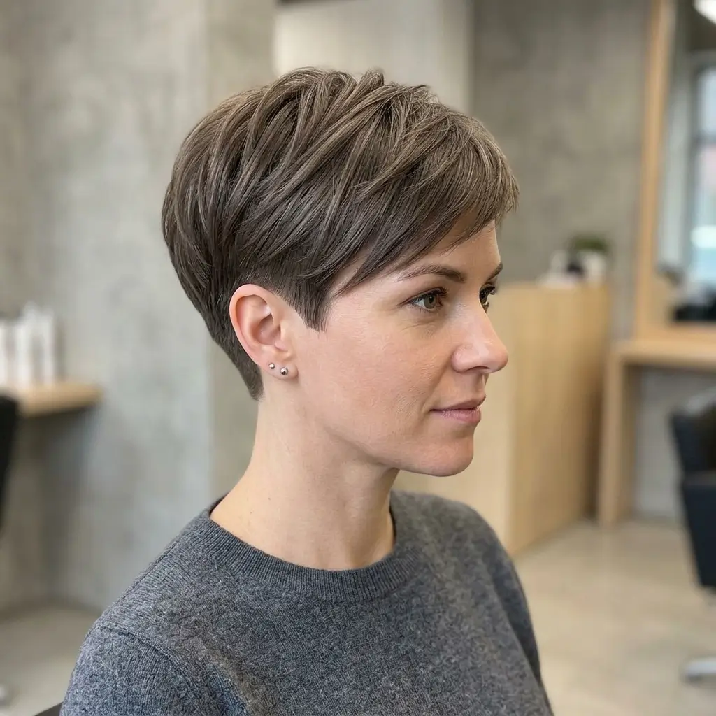 13. Tapered Pixie (Clean and Structured)