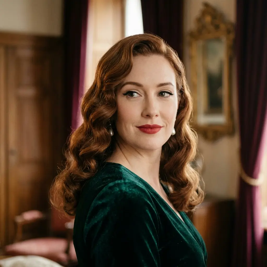 15. Vintage Waves (Classic Glam)