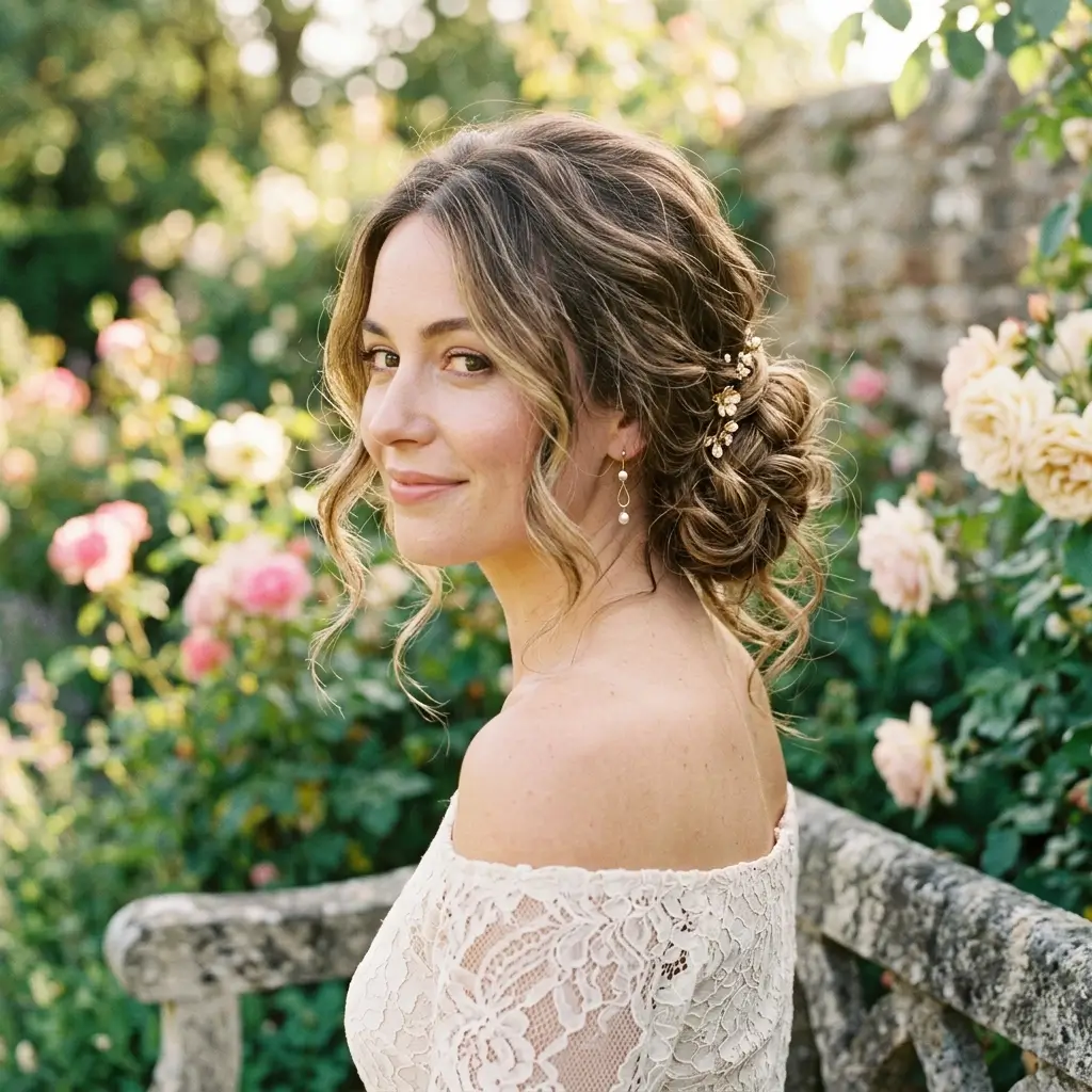 16. Loose Chignon (Soft and Romantic)