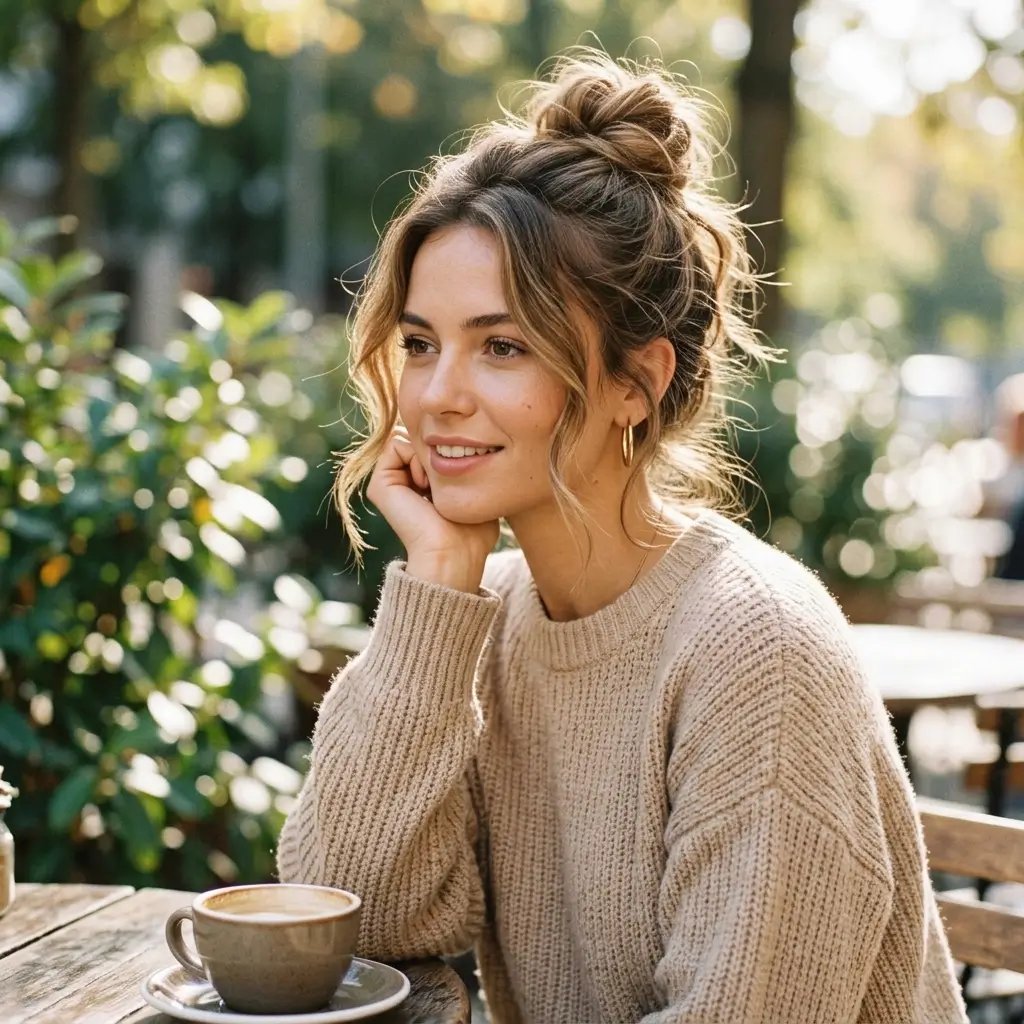 16. Messy Bun (Relaxed and Stylish)