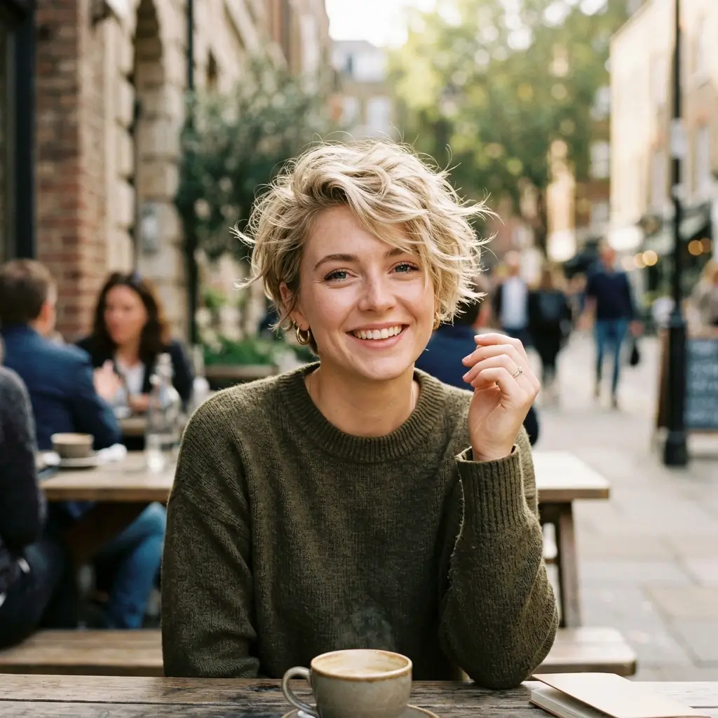 17. Tousled Short Hair