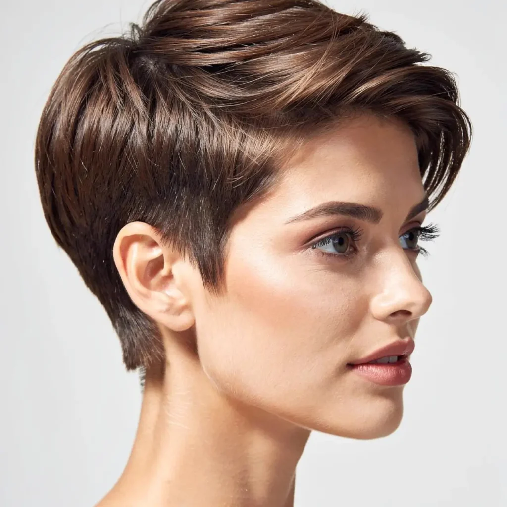 18. Short Layered Pixie